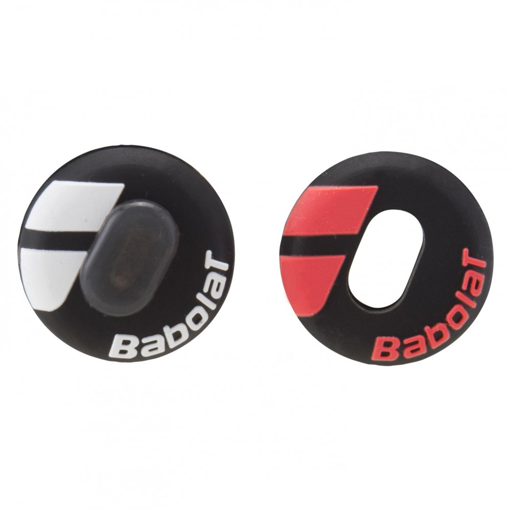 Antivibrazioni Babolat Custom Damp Nero / Bianco / Rosso x 2 - Extreme  Tennis