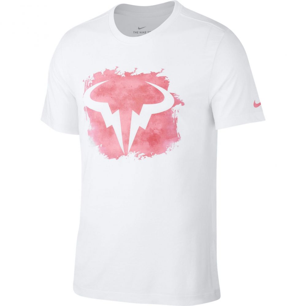 T Shirt Nike Dry Rafael Nadal White Pink Summer 2020