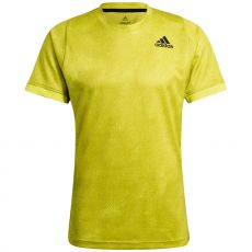T Shirt Adidas FreeLift Printed Primeblue Jaune Australian Open 2021