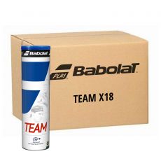 Carton 18 tubes de 4 balles Babolat Team