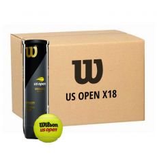 Carton 18 tubes de 4 balles Wilson US Open