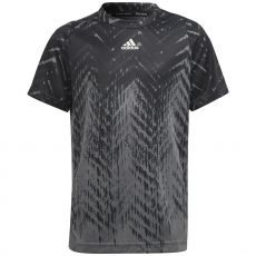 T-Shirt Adidas Junior FreeLift Primeblue Gris / Noir US Open 2021