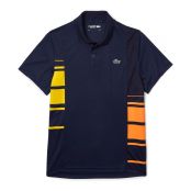 Polo Lacoste Sport Colorblock Bleu Marine / Jaune / Orange