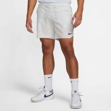 Short NikeCourt Dri-Fit Slam Blanc Printed 23cm