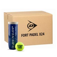 Carton 24 tubes de 3 balles Dunlop Fort Padel