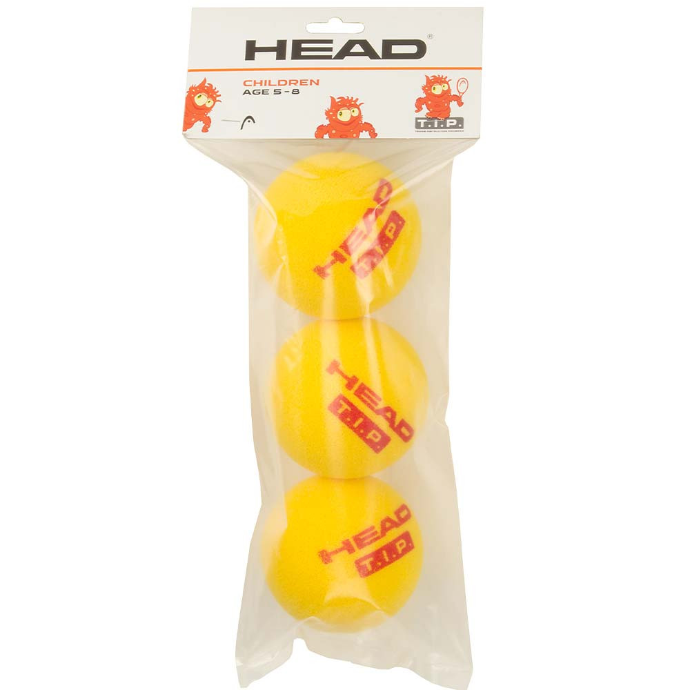 3 Balles Tennis Mousse Ø70mm - Basse Densité Pour Enfants