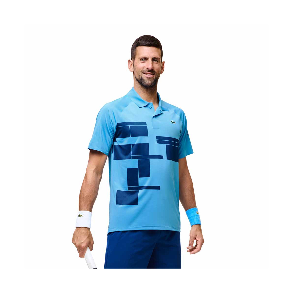 Polo Lacoste Tennis Novak Djokovic Player Bleu / Marine