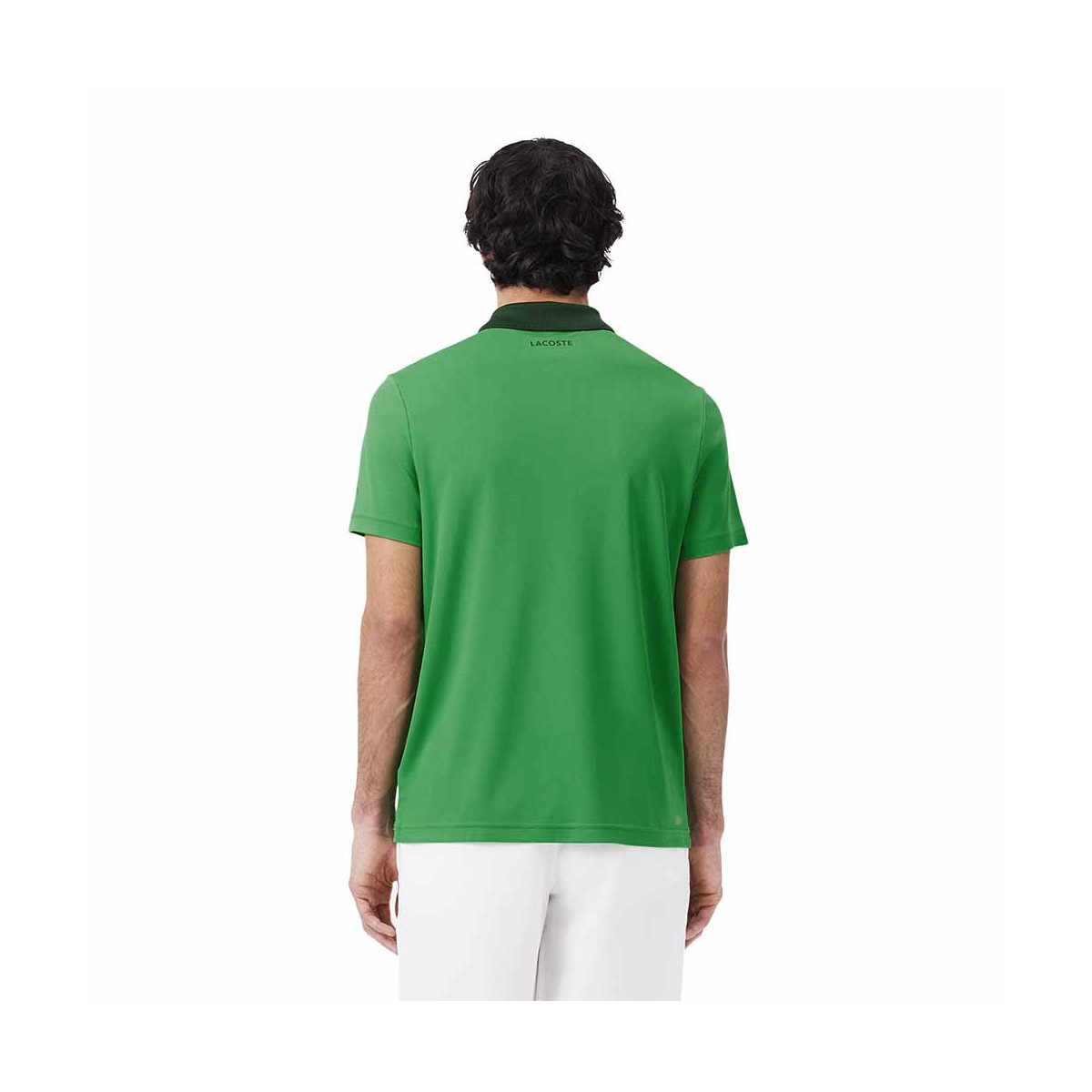 Polo Lacoste Tennis Novak Djokovic Vert / Marine Version Fan