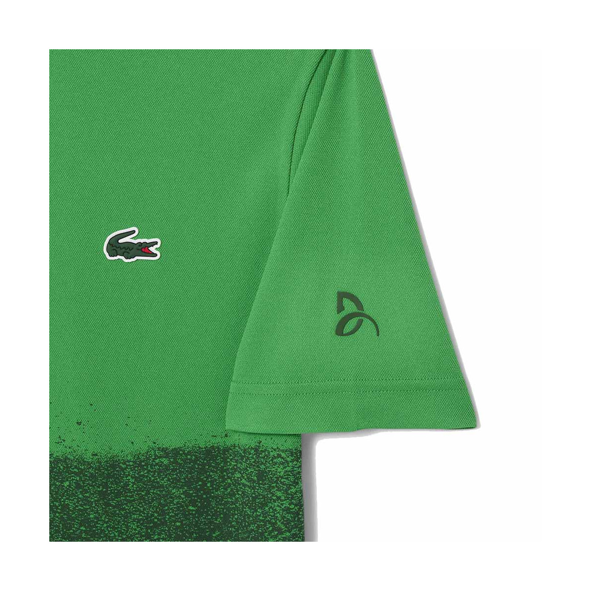 Polo Lacoste Tennis Novak Djokovic Vert / Marine Version Fan
