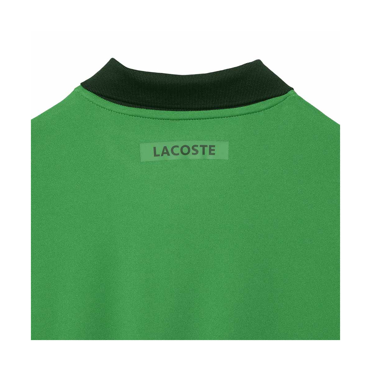 Polo Lacoste Tennis Novak Djokovic Vert / Marine Version Fan