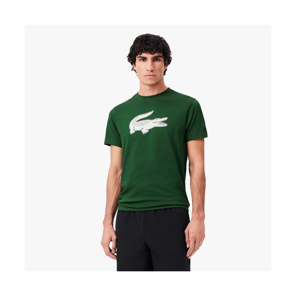 T-Shirt Lacoste Sport Vert fonc&eacute;