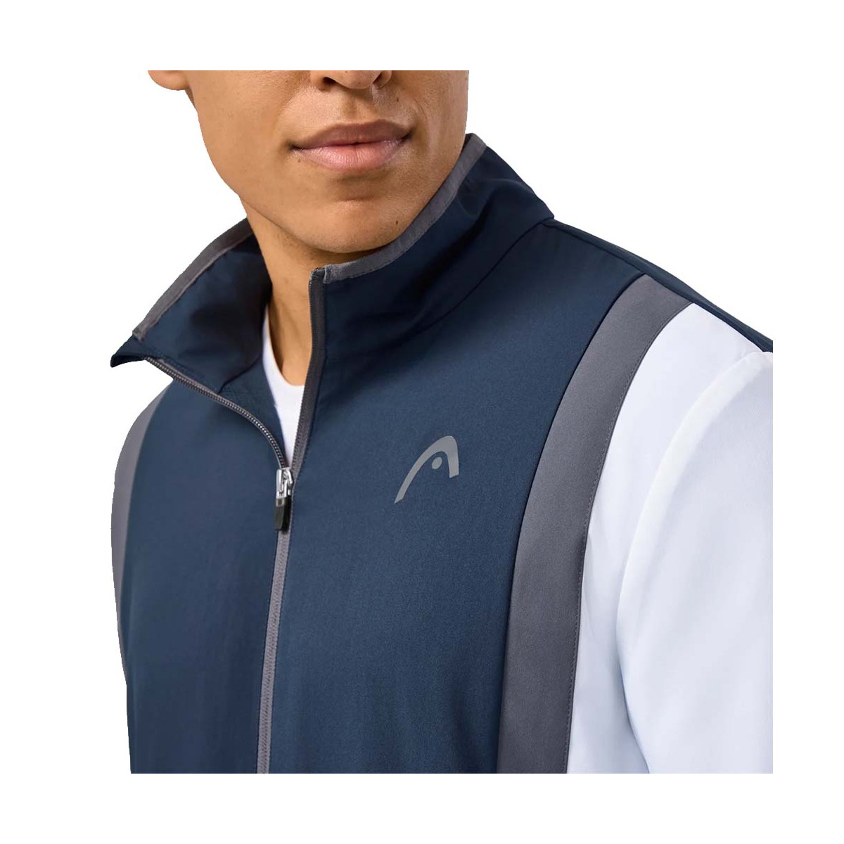 Veste zipp&eacute;e Head Club 25 Bleu marine / Blanc
