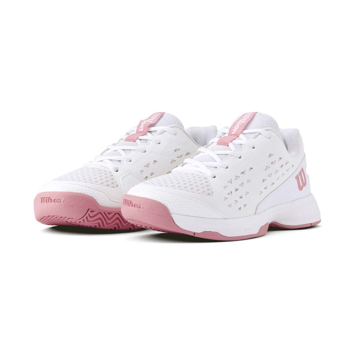 Chaussures Wilson Rush Pro L Junior Blanc / Rose
