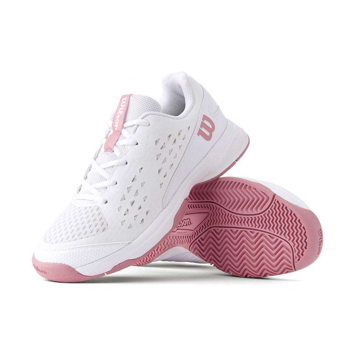Chaussures Wilson Rush Pro L Junior Blanc / Rose