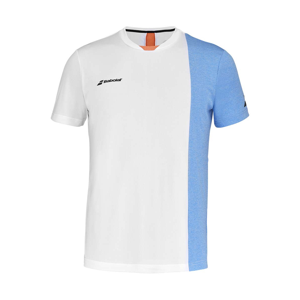 T-Shirt Babolat Play Crew Neck Blanc / Bleu