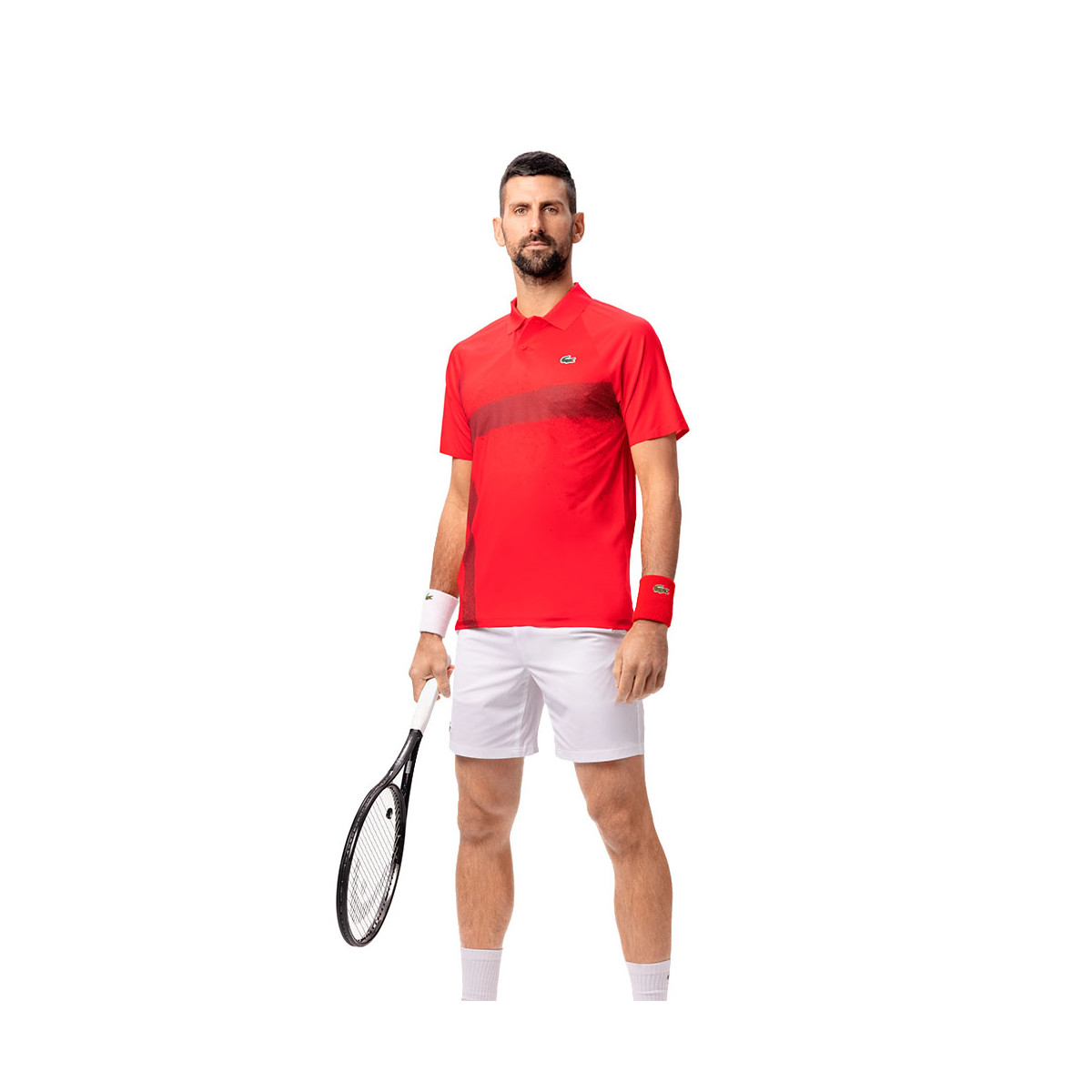 Polo Lacoste Tennis Novak Djokovic Player Paris Rouge