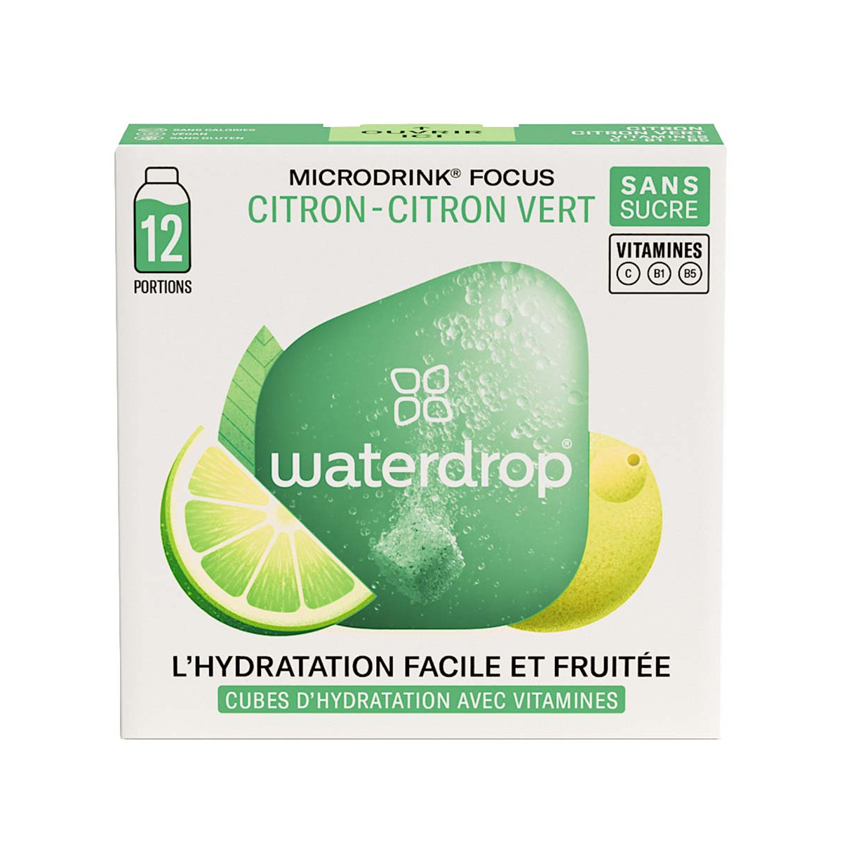 Microdrink Waterdrop Citron / Citron Vert x12