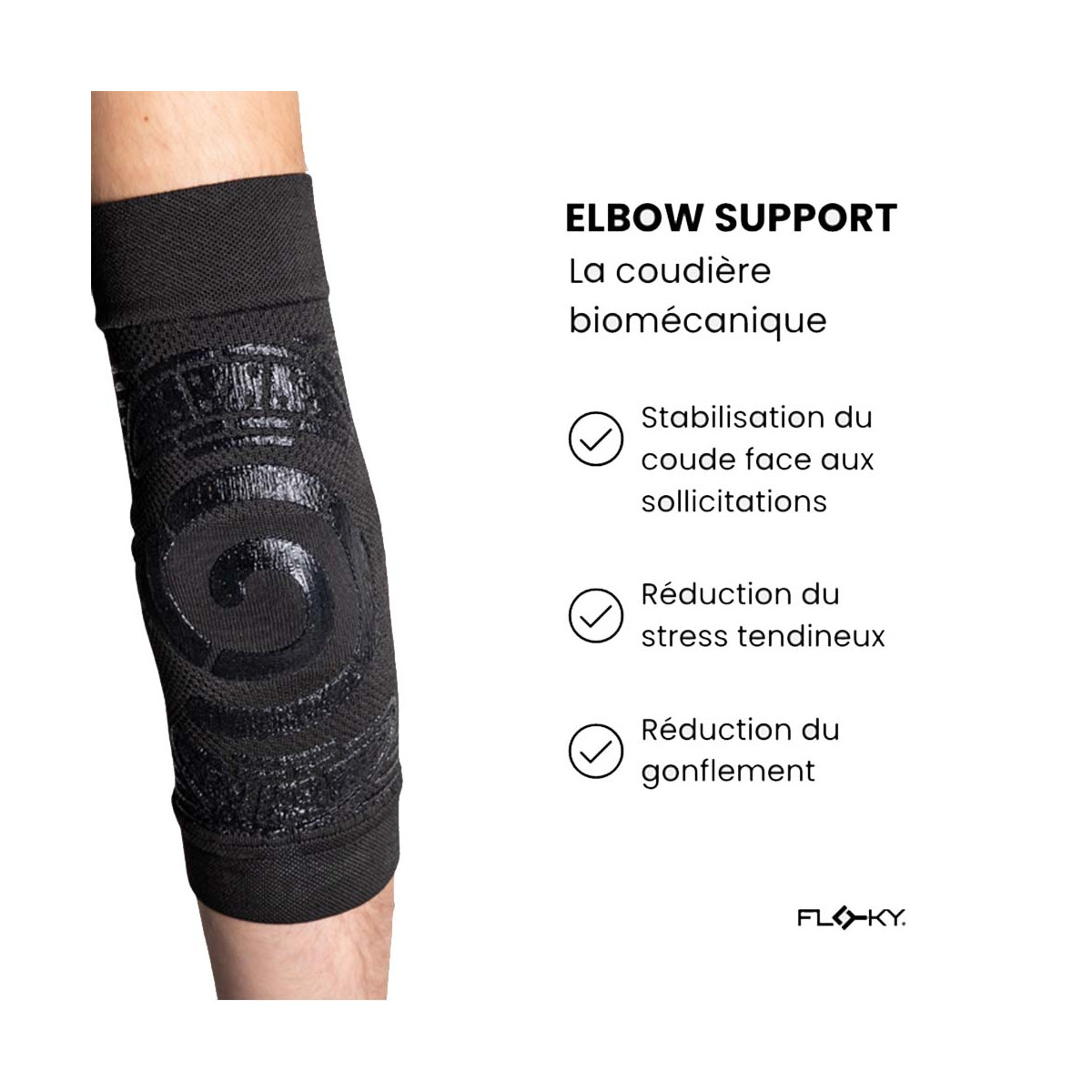 Coudi&egrave;re Floky Elbow Support Noir