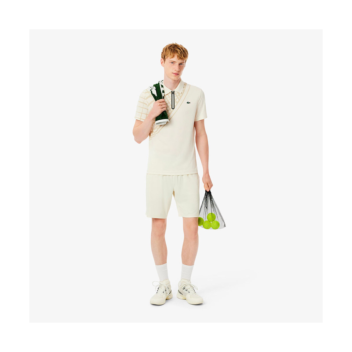Short Lacoste Sport Ultra Dry Ecru