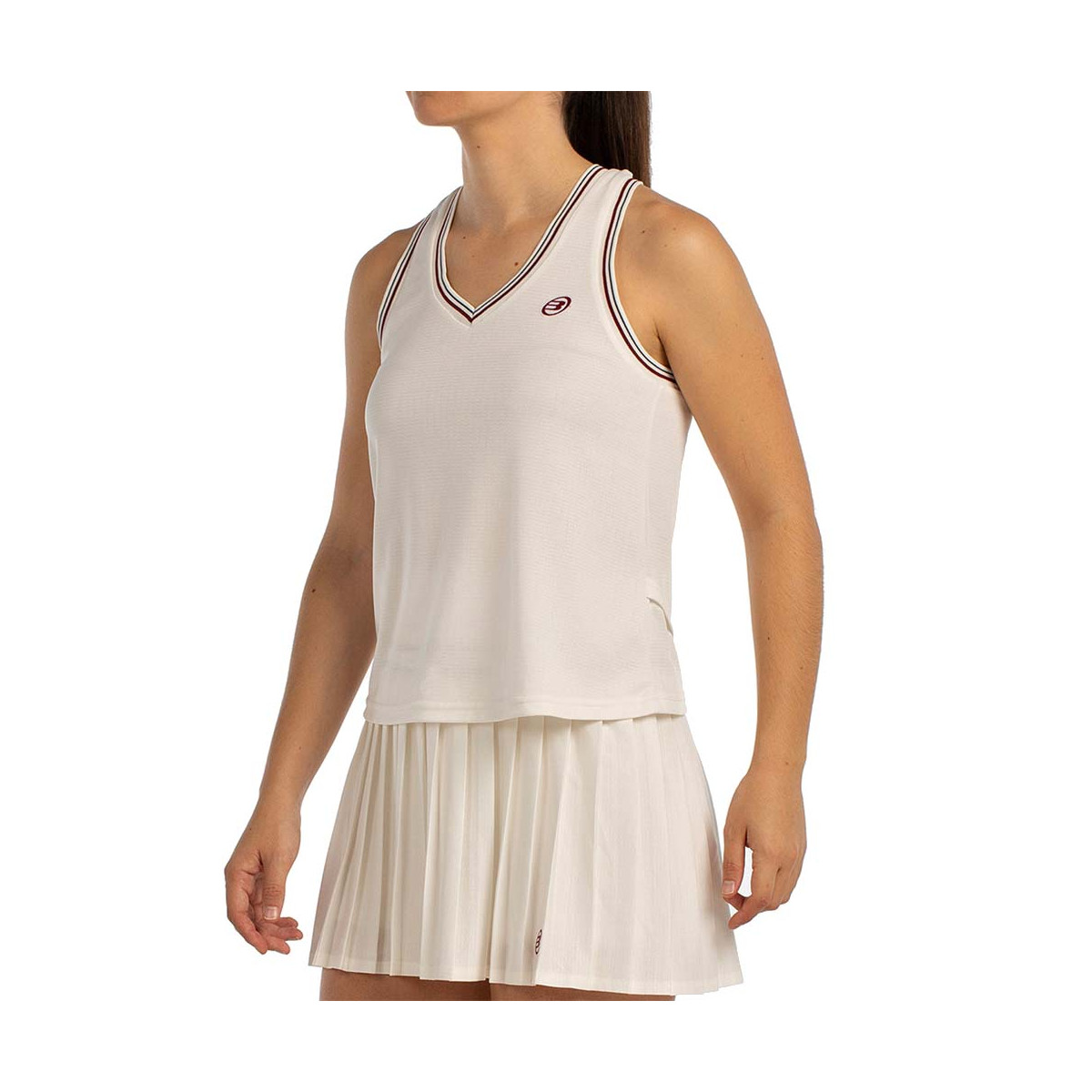 T-Shirt Bullpadel Aza Blanc cass&eacute;