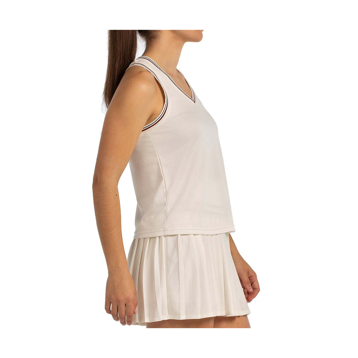 T-Shirt Bullpadel Aza Blanc cass&eacute;