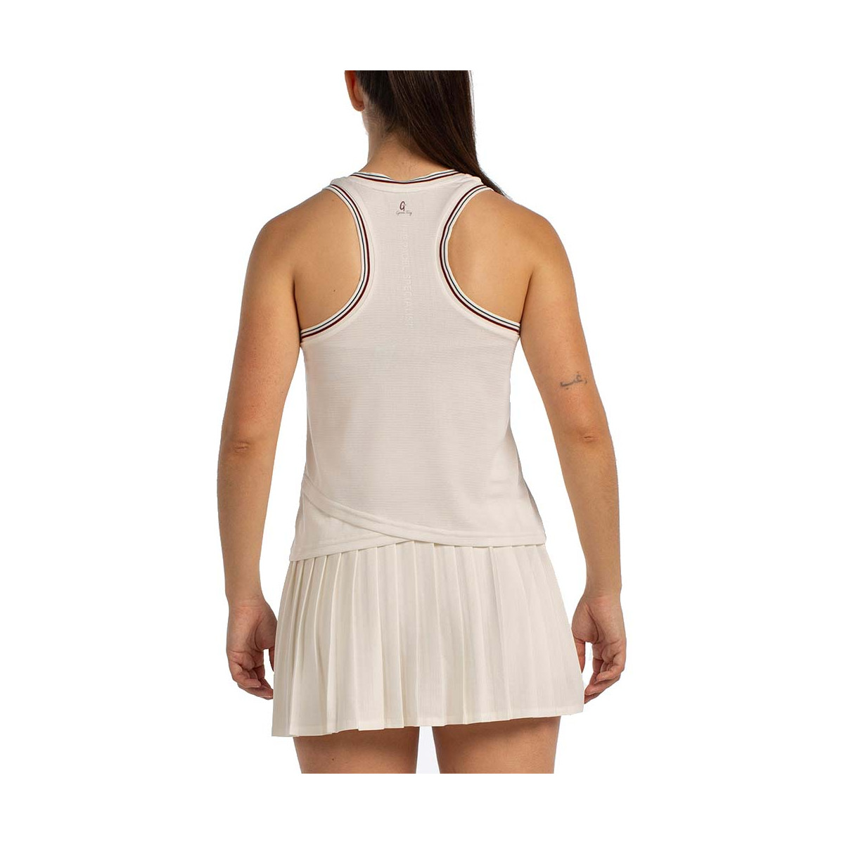 T-Shirt Bullpadel Aza Blanc cass&eacute;