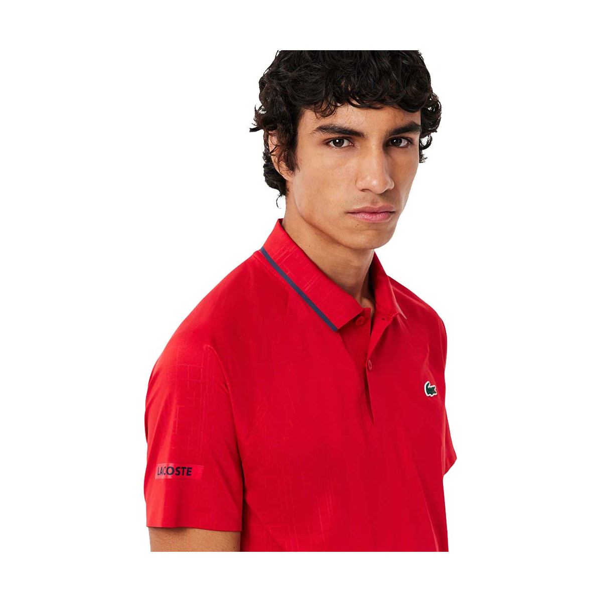 Polo Lacoste Tennis Novak Djokovic On Court Rouge