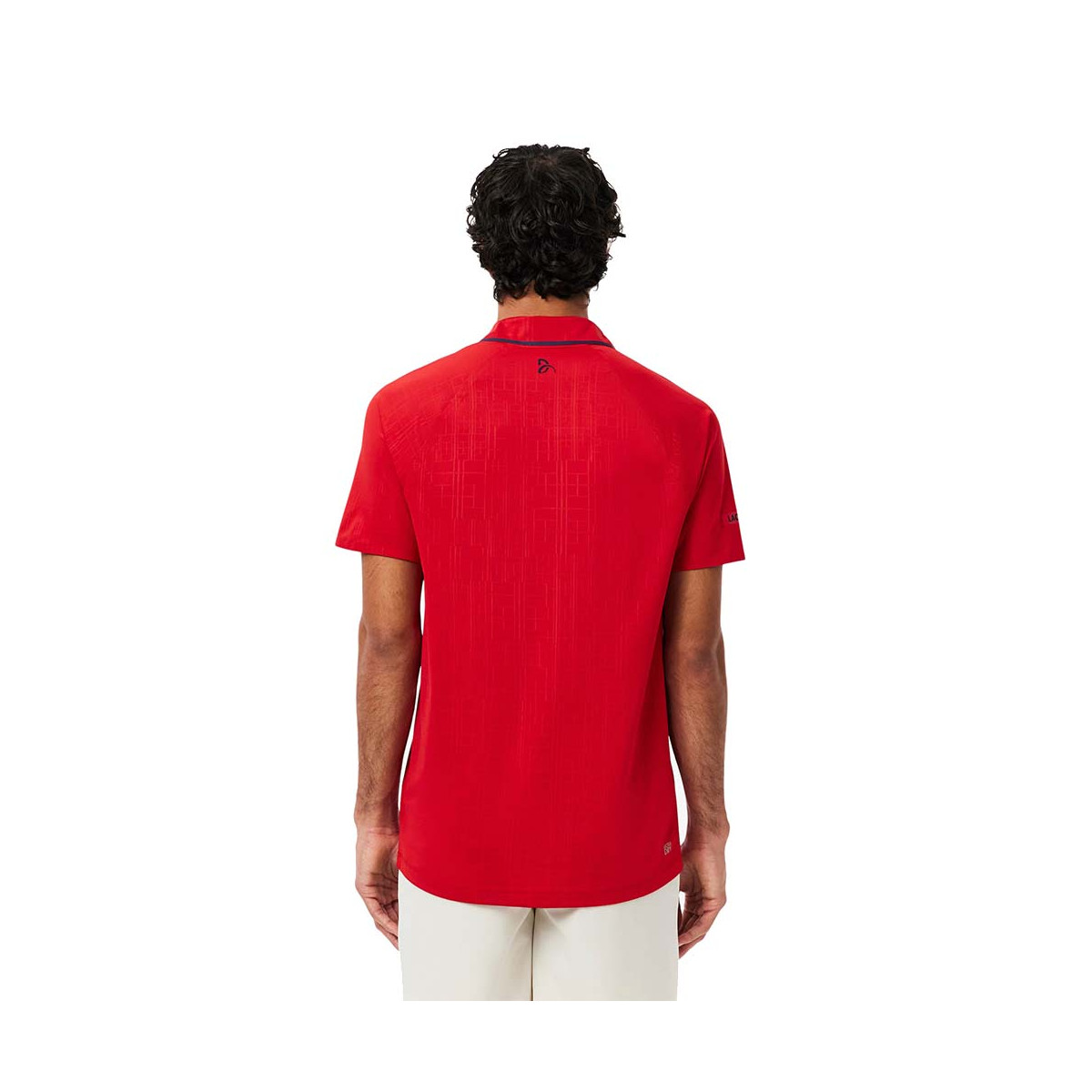 Polo Lacoste Tennis Novak Djokovic On Court Rouge