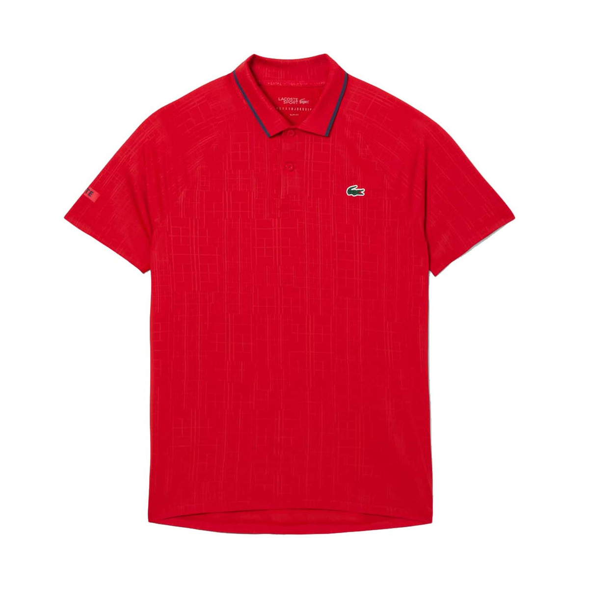Polo Lacoste Tennis Novak Djokovic On Court Rouge