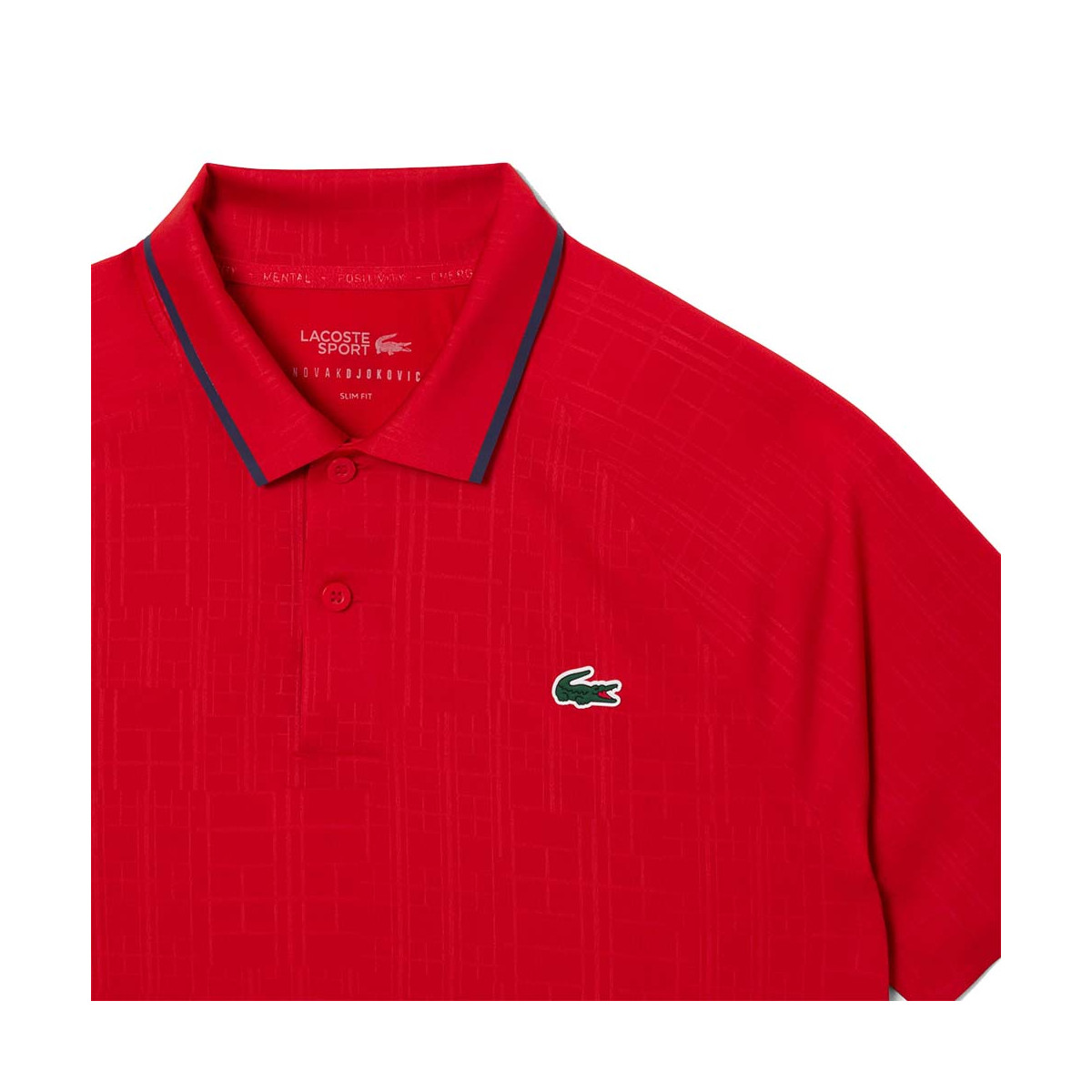 Polo Lacoste Tennis Novak Djokovic On Court Rouge