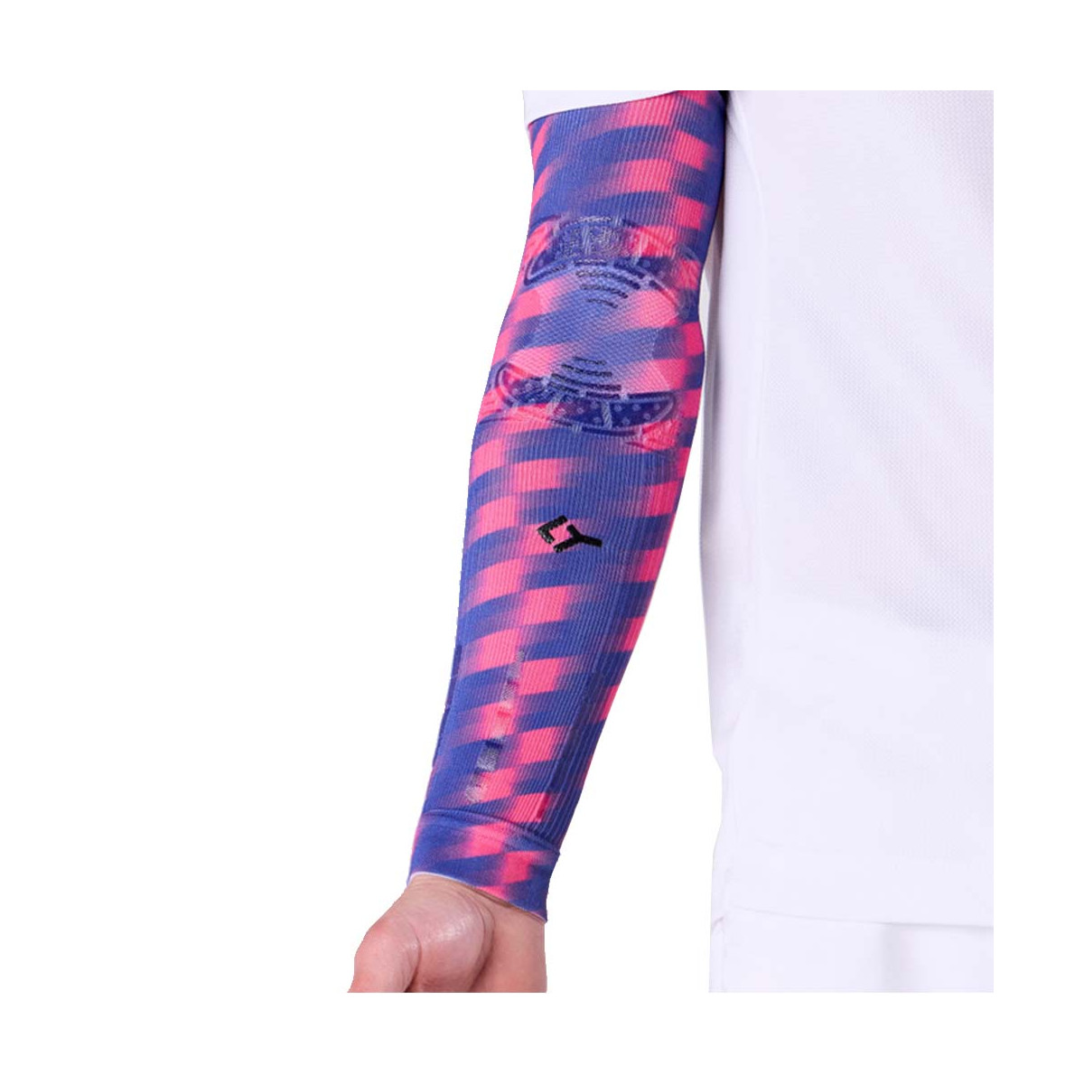 Manchon de compression Floky NO-STRAIN Tokyo Bleu / Rose