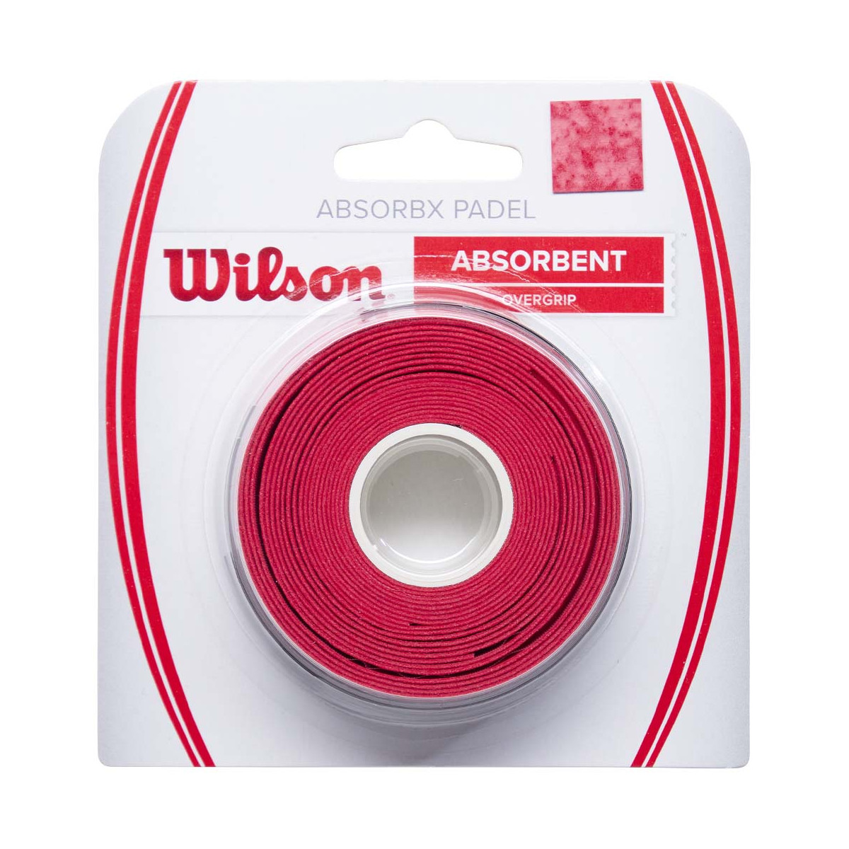 Surgrips Wilson AbsorbX Padel Overgrip Rouge x 3