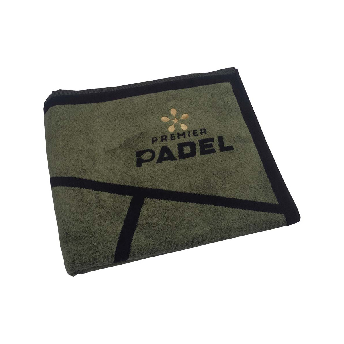 Serviette Bullpadel Premier Padel Kaki / Noir 150x90