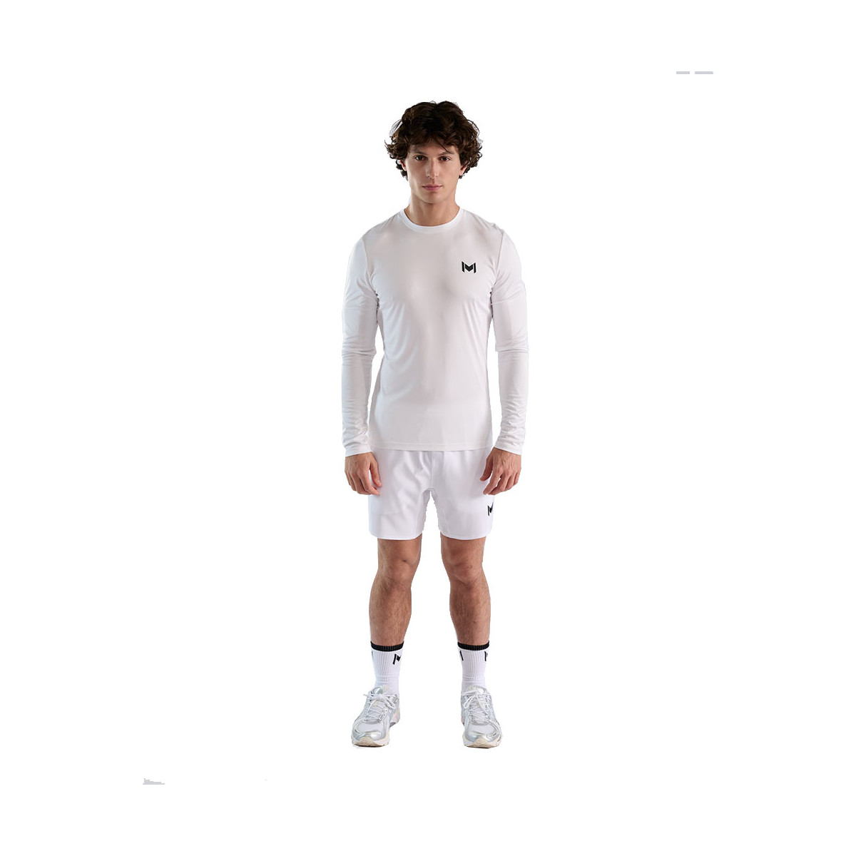 T-shirt &agrave; manches longues Mouratoglou Blanc