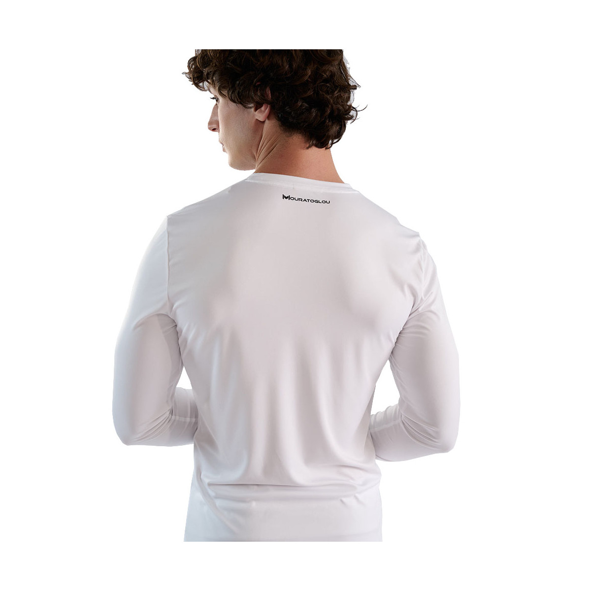 T-shirt &agrave; manches longues Mouratoglou Blanc
