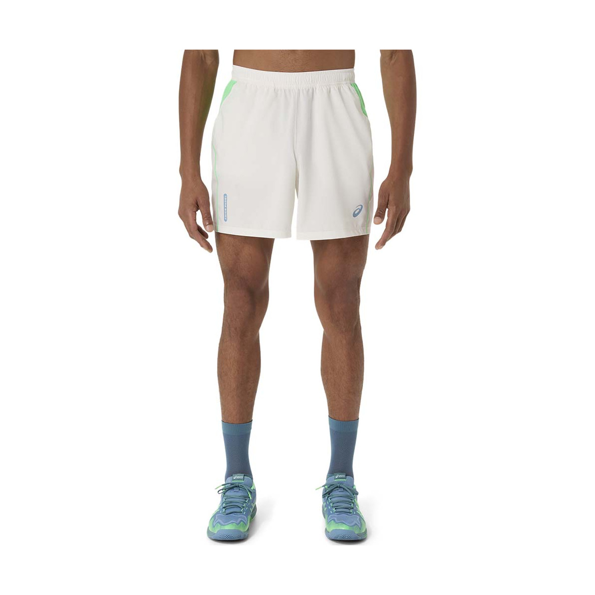 Short Asics Padel Court Cr&egrave;me / Vert