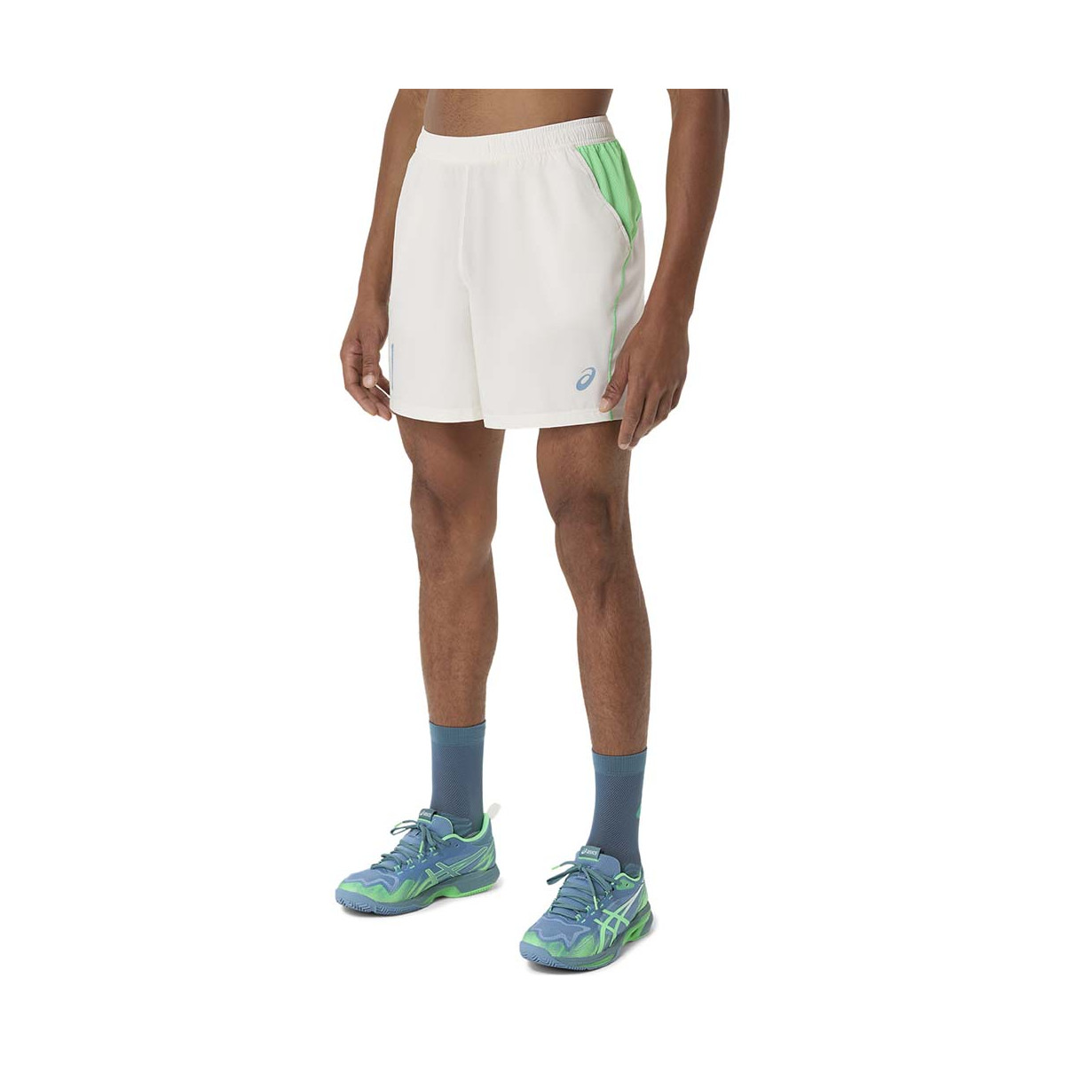 Short Asics Padel Court Cr&egrave;me / Vert
