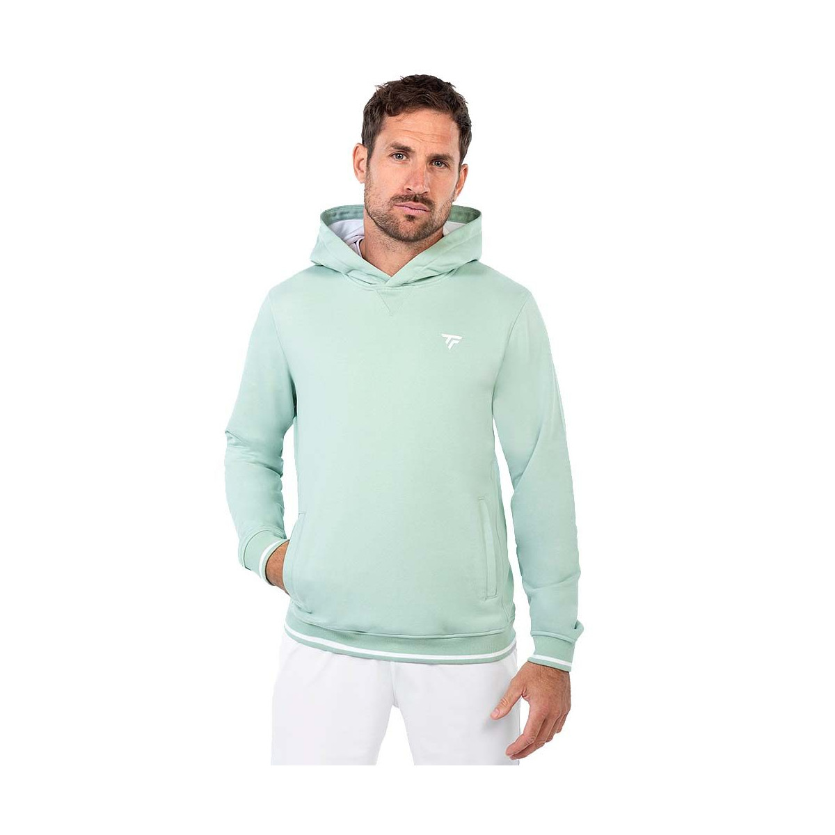 Sweat &agrave; capuche Tecnifibre Team Terry Hoodie Vert pastel