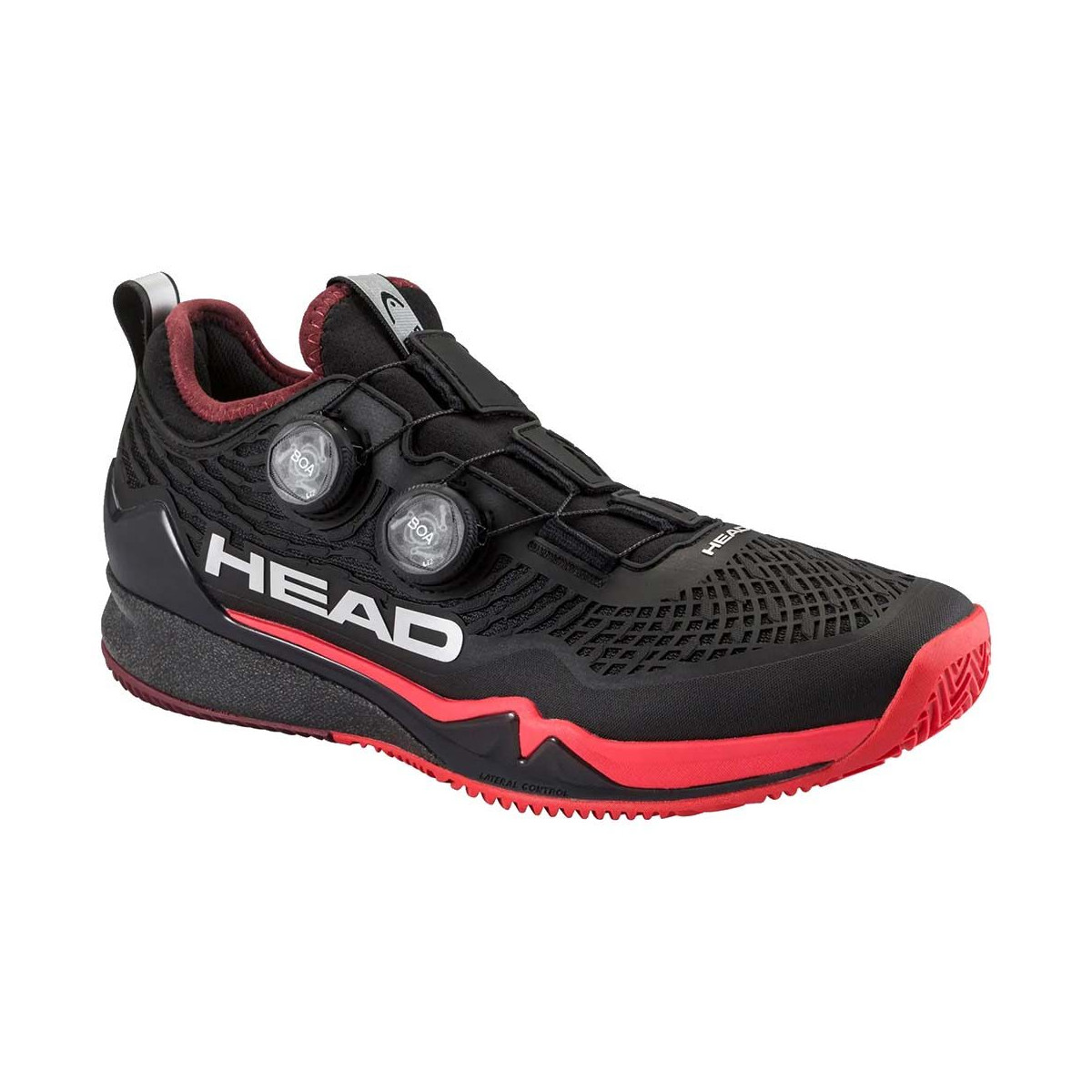 Chaussures Head Endure Pro BOA Terre battue Noir / Rouge