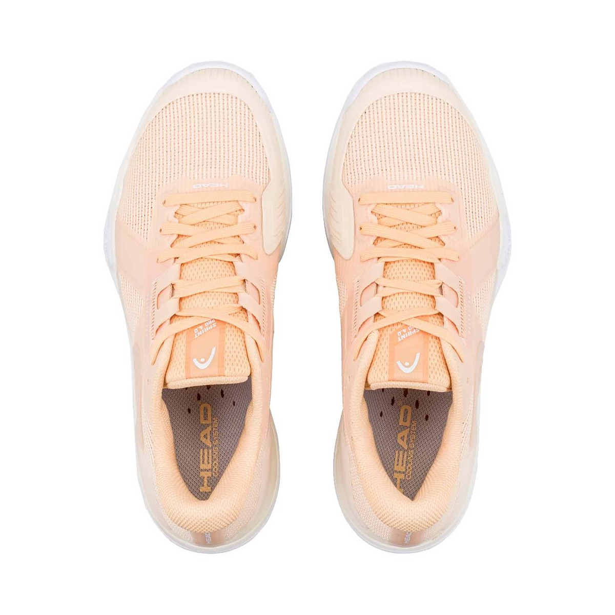 Chaussures Head Sprint Pro 4.0 Femme P&ecirc;che / Blanc