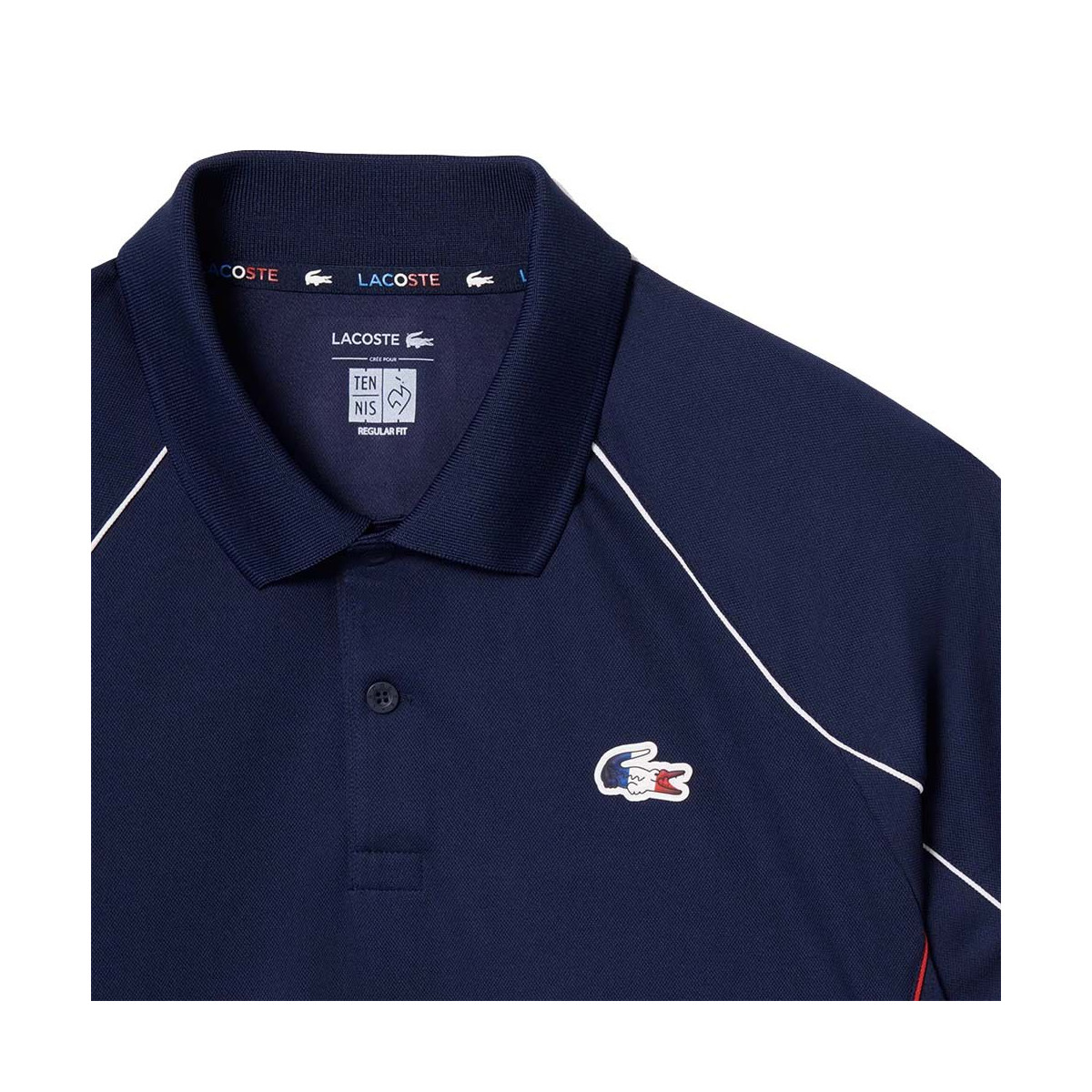 Polo Lacoste &Eacute;quipe de France de Tennis Bleu marine
