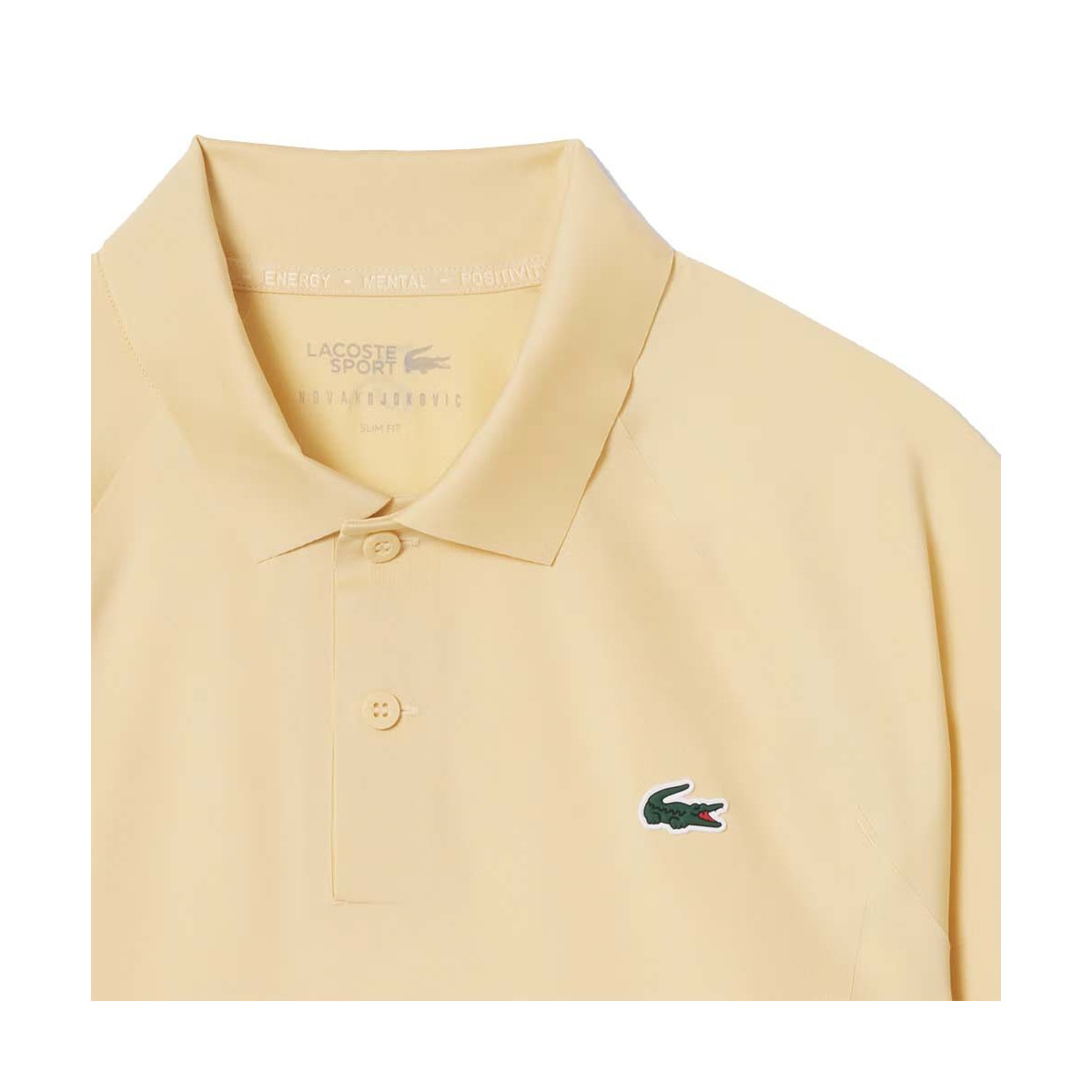 Polo Lacoste Tennis Novak Djokovic On Court Jaune