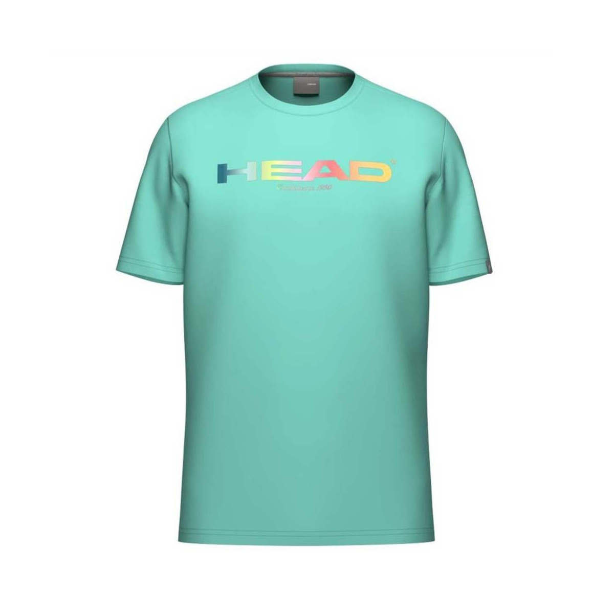 T-Shirt Head Rainbow Turquoise