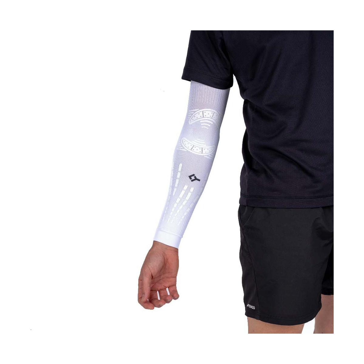Manchon de compression Floky NO-STRAIN Evolution Blanc