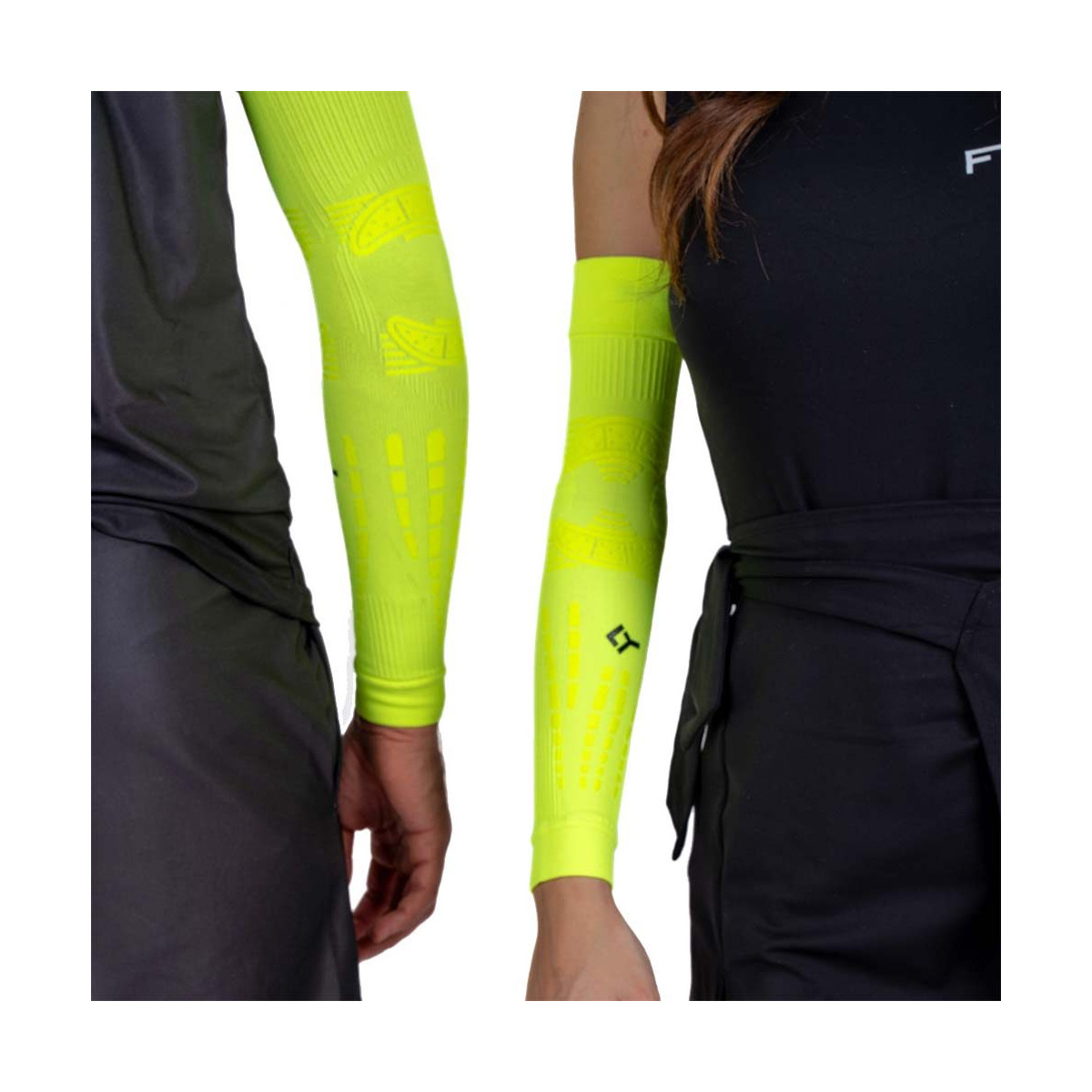 Manchon de compression Floky NO-STRAIN Evolution Jaune