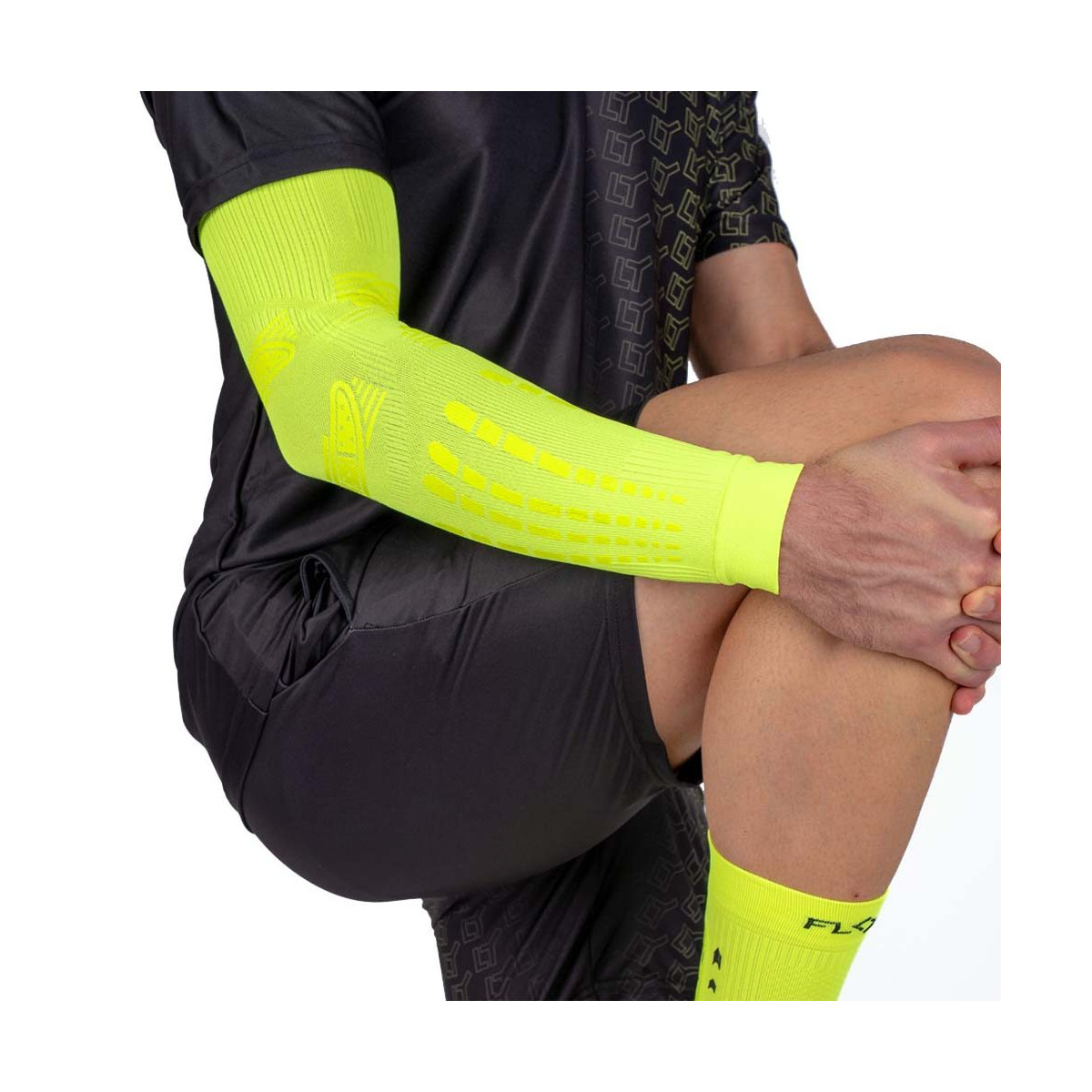 Manchon de compression Floky NO-STRAIN Evolution Jaune