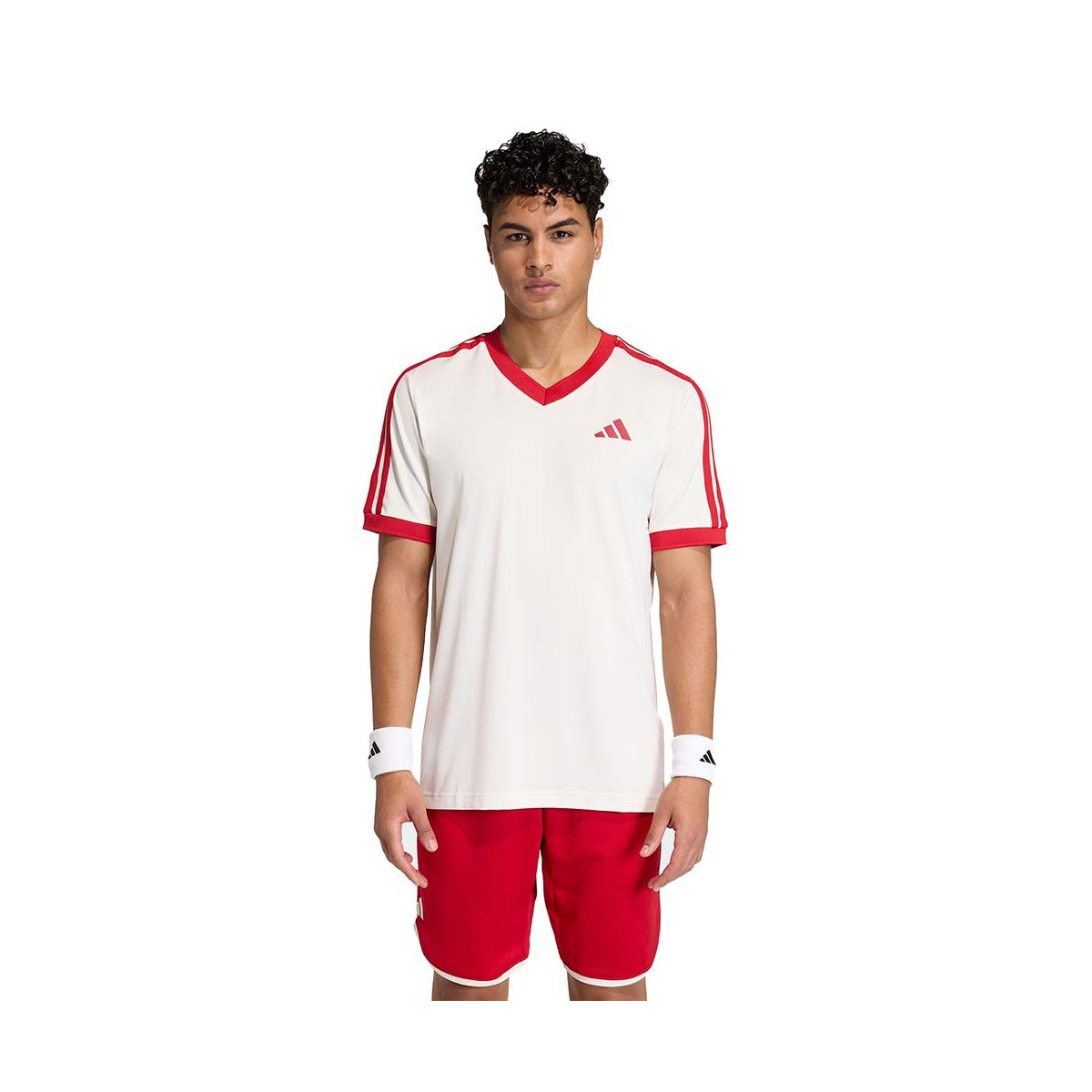 T-Shirt Adidas Tennis Classics Blanc / Rouge