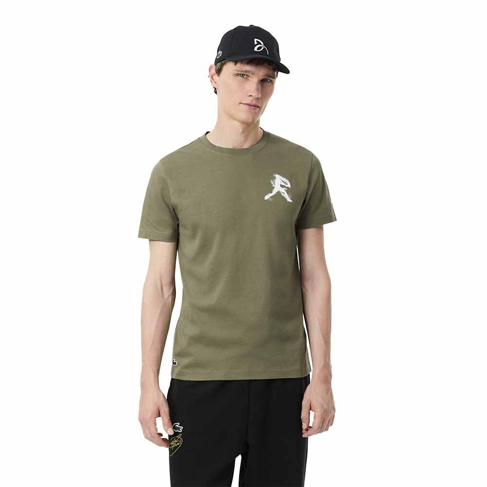 Pack T-Shirt + Casquette Lacoste Tennis x Novak Djokovic Kaki