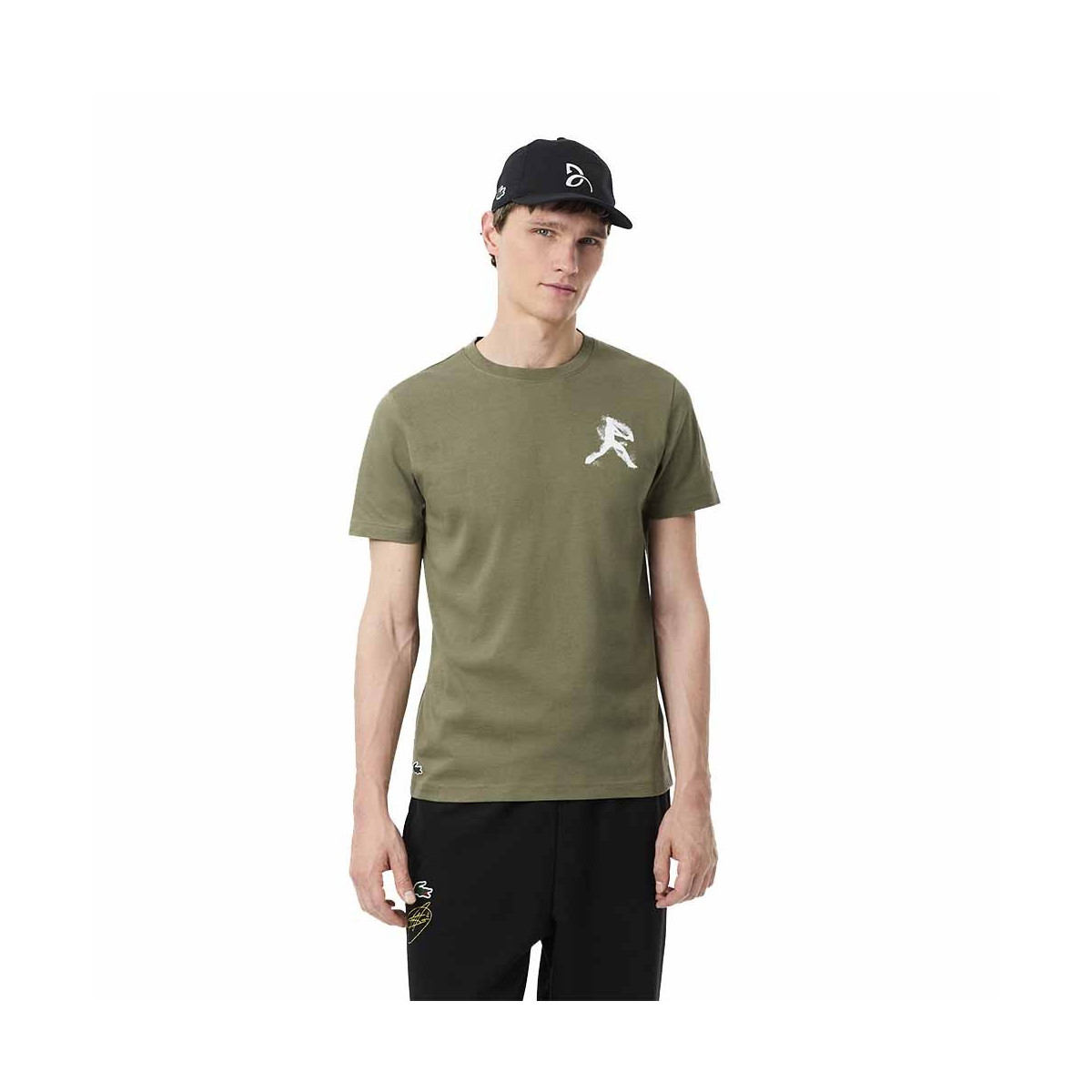 Pack T-Shirt + Casquette Lacoste Tennis x Novak Djokovic Kaki
