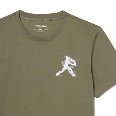 Pack T-Shirt + Casquette Lacoste Tennis x Novak Djokovic Kaki